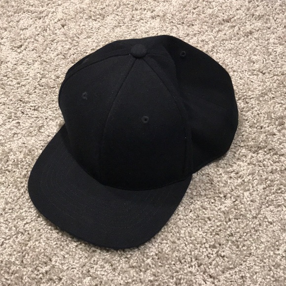 Accessories Nwt Mens Black Flat Brim Hat Poshmark